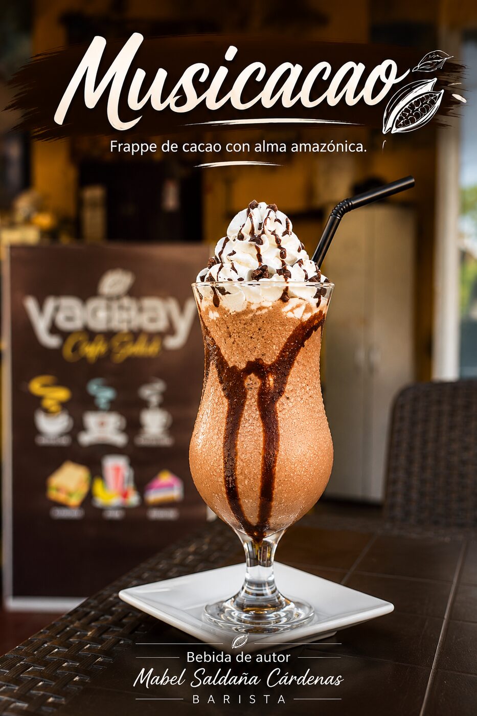 MUSICACAO (Frappé de cacao con alma amazónica) — YACHAY CAFE SNACK