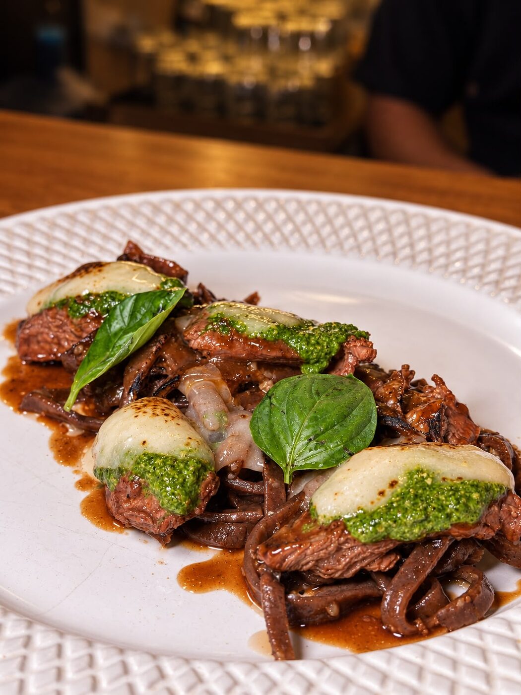 Pasta de Cacao con Pesto Amazónico de Macambo — La Nera Trattoria Bar